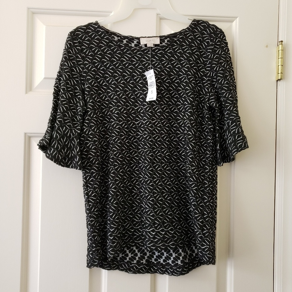 Loft Shirt size small with flares on sleeves